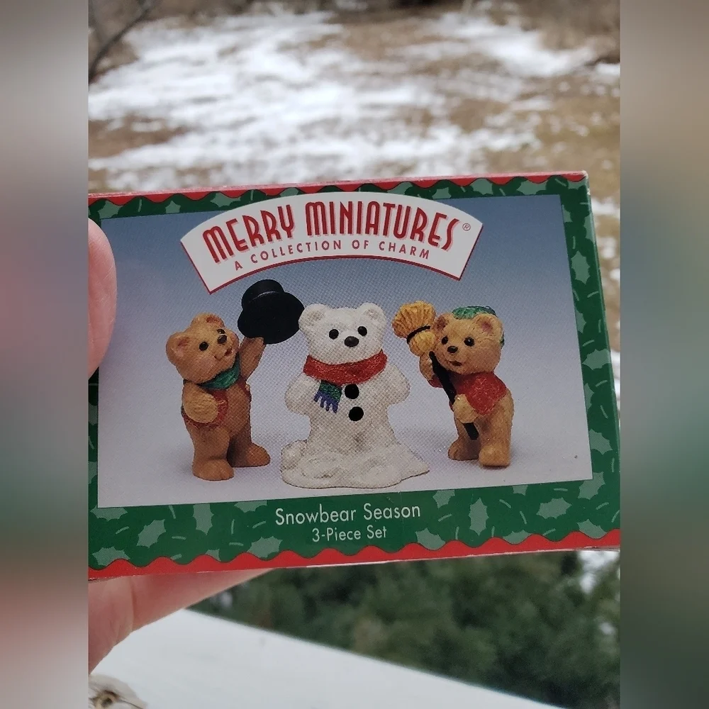 Vintage Snowbear Set Hallmark Figurines